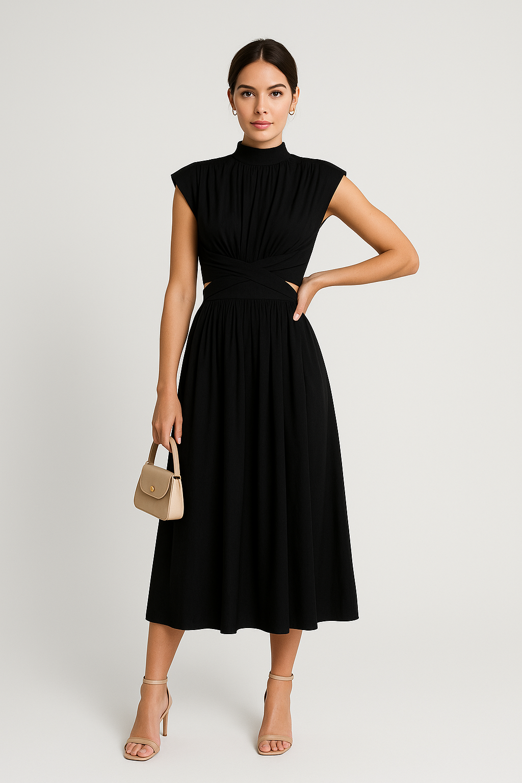Yveline – Zomerjurk met Opengewerkte Rug en Elegante Snit - SkinzLine