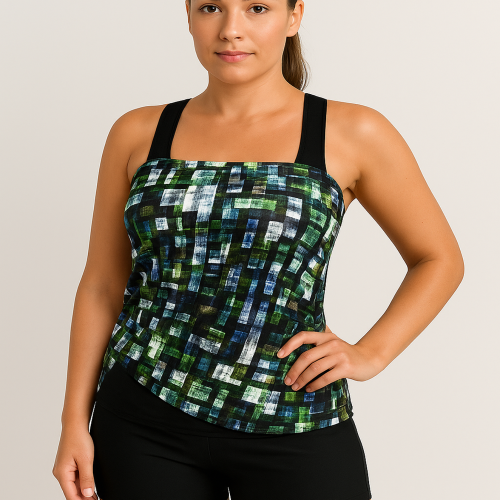 Zavelle – Tankini Set met Sportieve Top en Comfortabele Shorts - SkinzLine