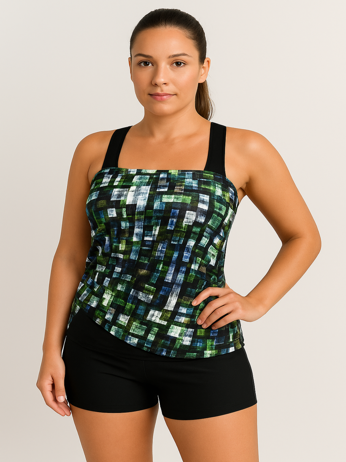 Zavelle – Tankini Set met Sportieve Top en Comfortabele Shorts - SkinzLine