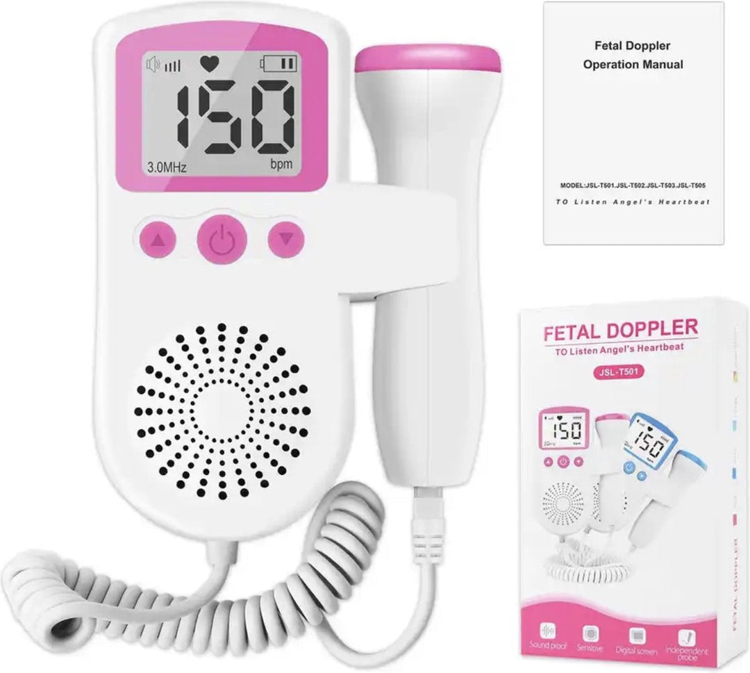 Foetale Hartslagmonitor Doppler voor Zwangere Vrouwen Ultrageluidstechnologie met LCD-scherm