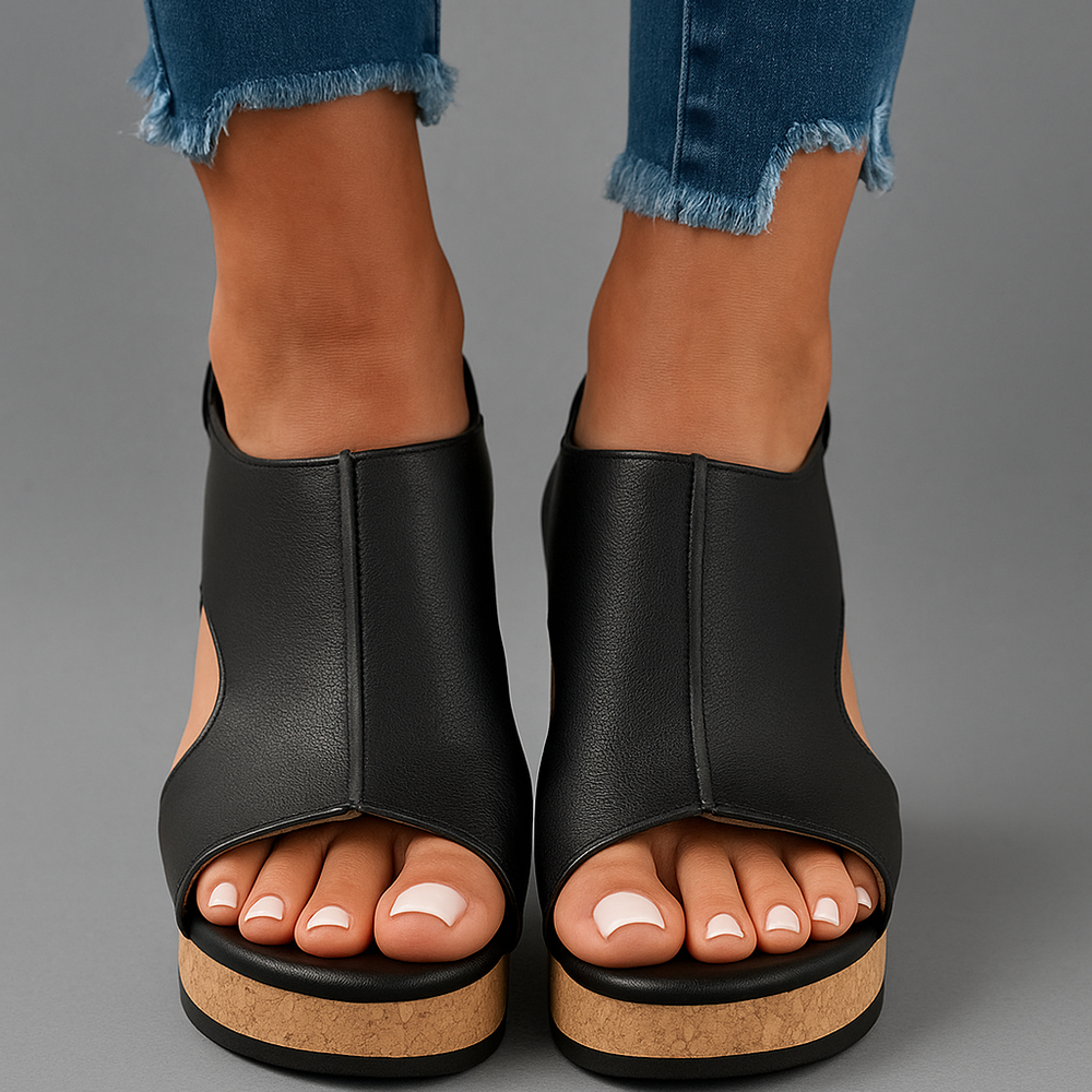
                  
                    Solavena – Orthopedische Leren Dames Sandalen met Extra Support
                  
                
