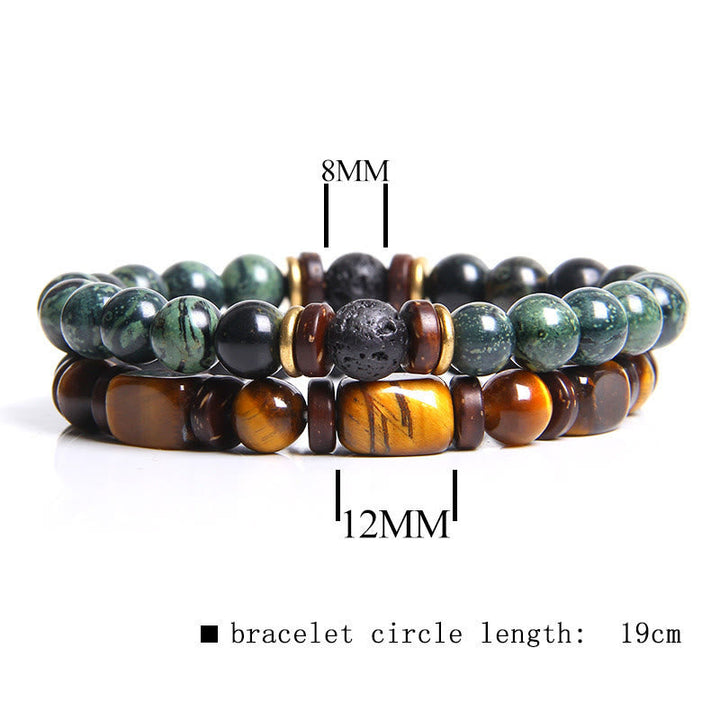 Afrikaanse Turkoois & Tijgeroog Armband - Naya