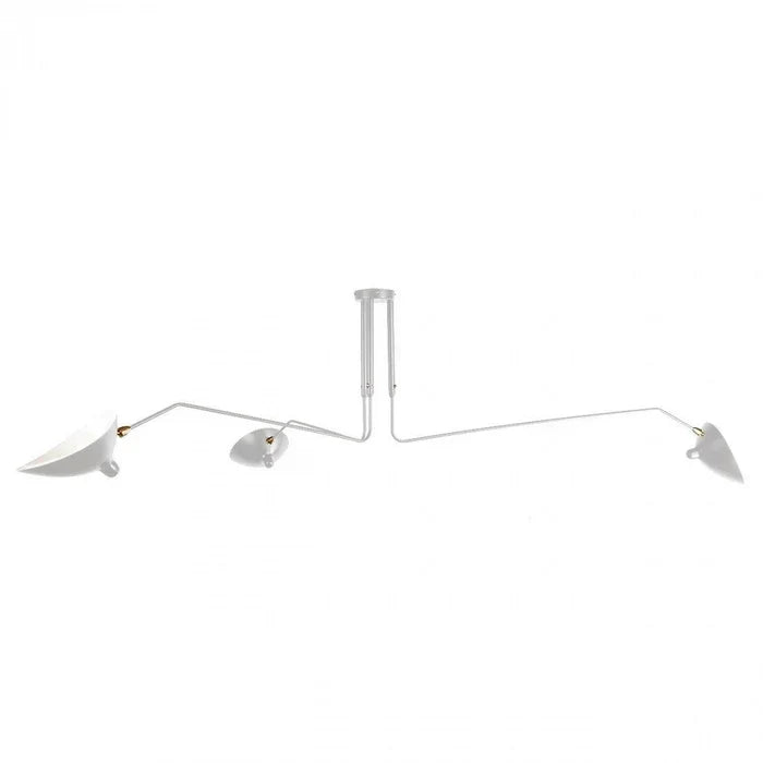 Zwarte plafondlamp met draaibare armen – modern design