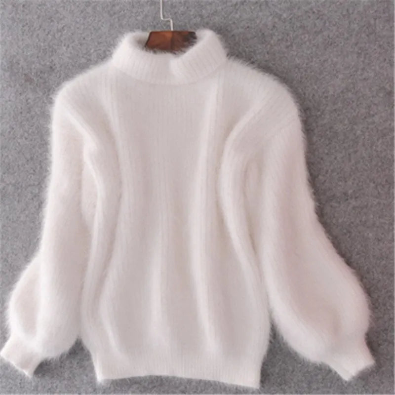 Casual gebreide angora damestrui – Livia