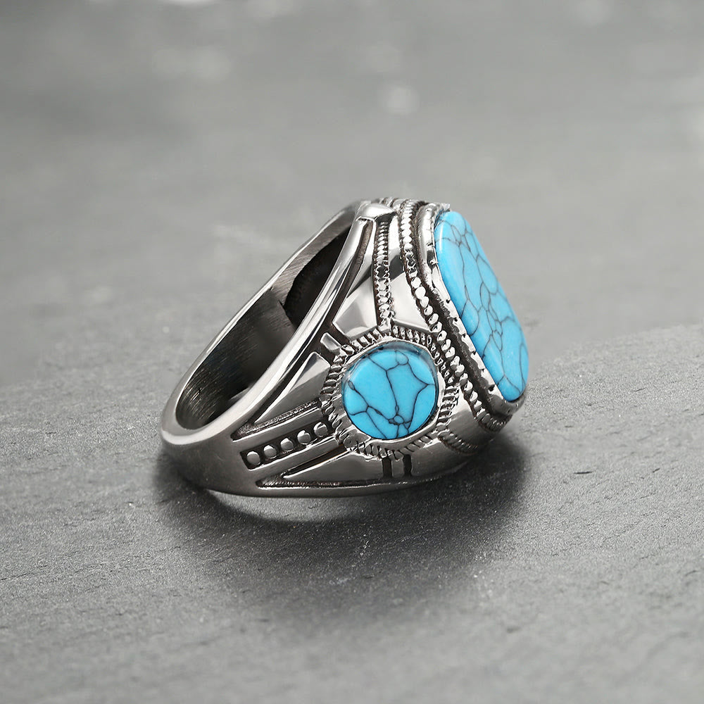 Turkoois Herenring – Thorin