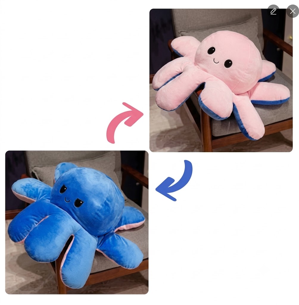Vriendelijke Pluche Octopus voor de Allerkleinsten