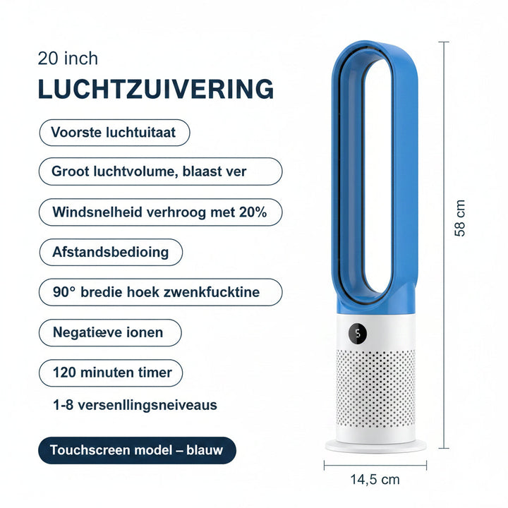 Bladeless Fan For Home Air Purification Circulation Ultra Silent Cooling Tower Fan Dorm Use