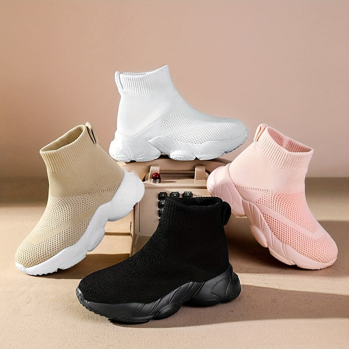 Jongens meisjes sok schoenen geweven ademend schoenen