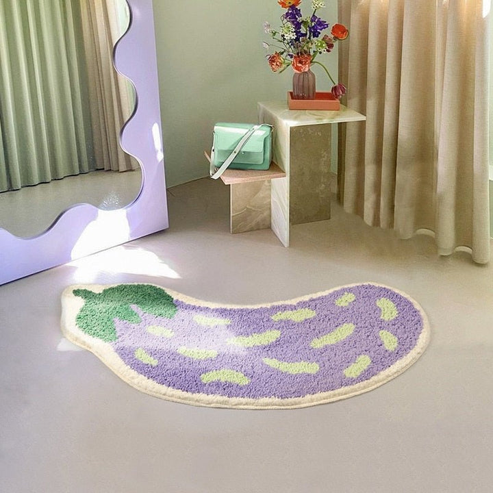 Antislip Badmat met Banaan- of Aubergine-Design - ZestPad