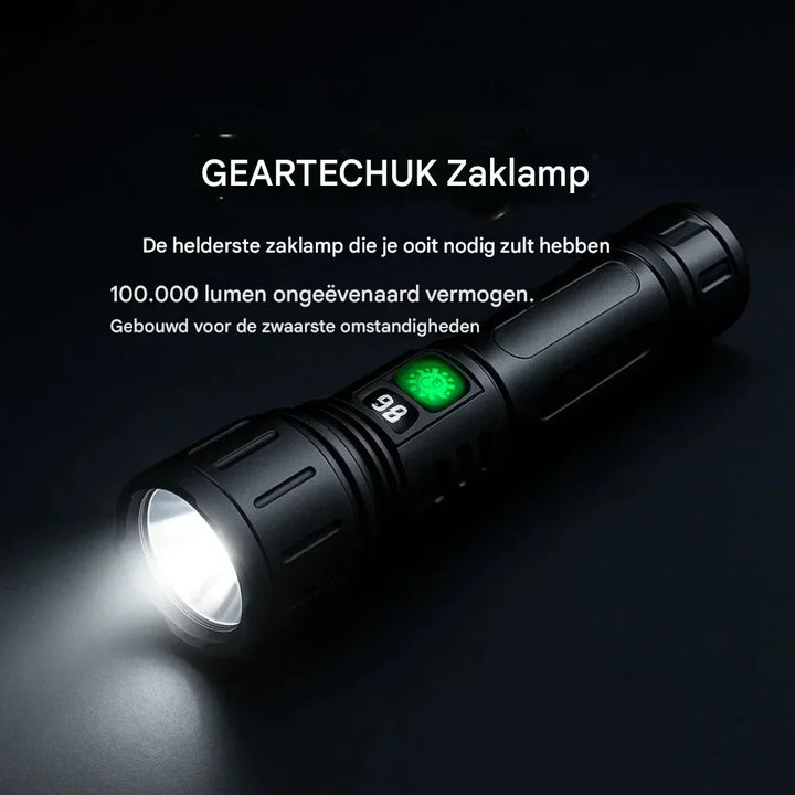 100000 lumen zaklamp