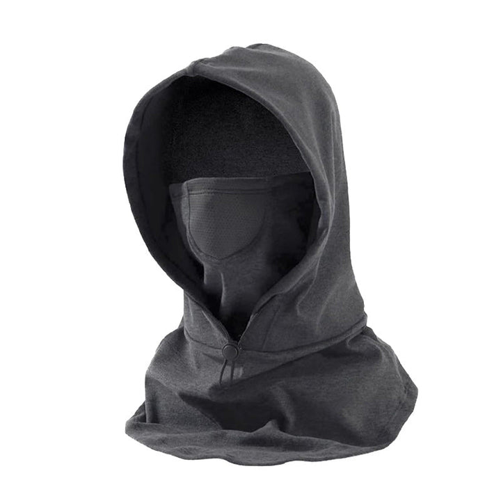 Winddicht gezichtsmasker met capuchon en nekwarmer voor fietsen