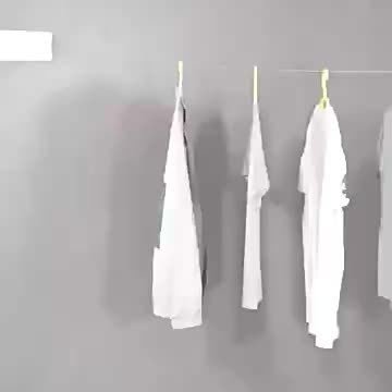 FlexiLine Dubbele Intrekbare Waslijn voor Zware Was - Compact en Ruimtebesparend Design
