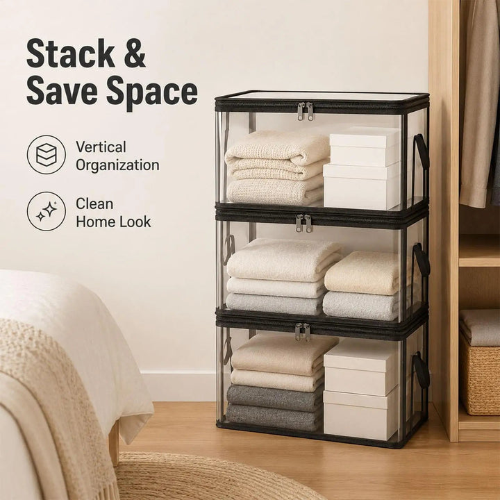 Transparante opbergzakken – organizer voor kast en verhuizing