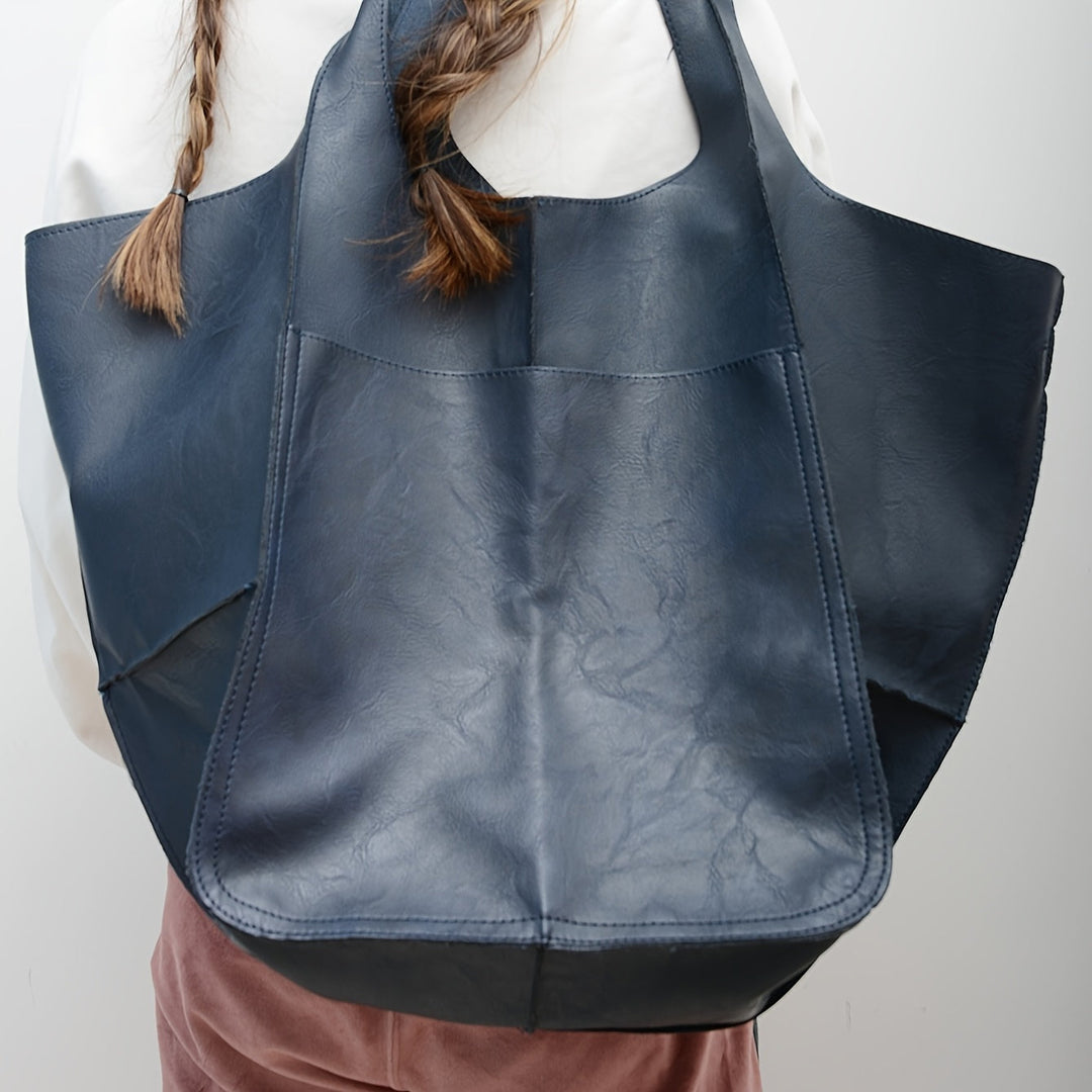 Grote RetroWave Strandtas – Elegant en Functioneel
