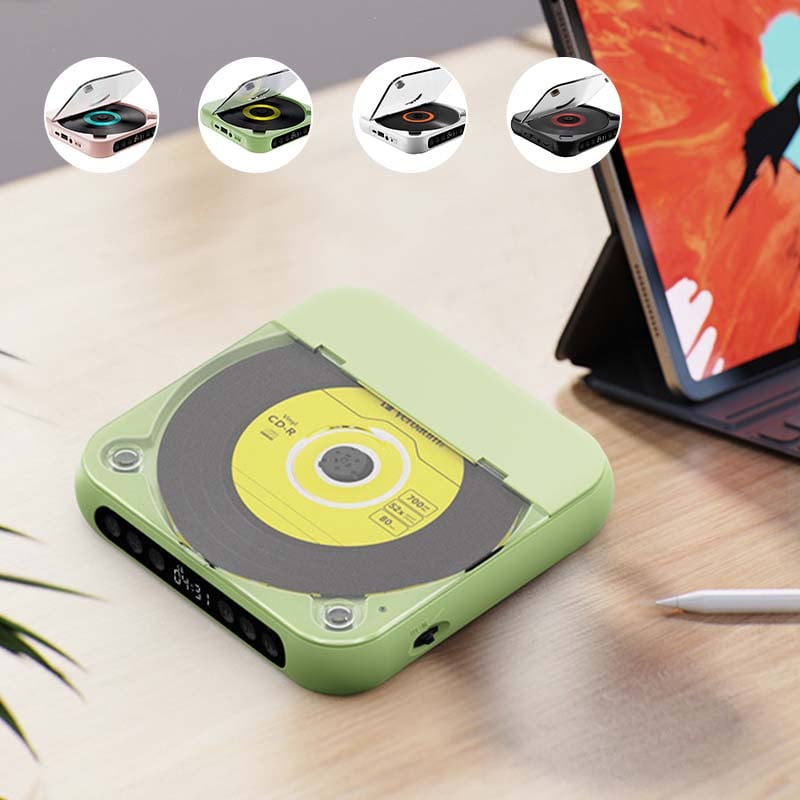 Draagbare bluetooth-cd-speler met hifi-geluid – 4 kleuren