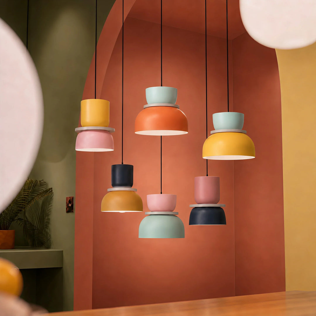 Lucie Nordic Color Block Hanglamp