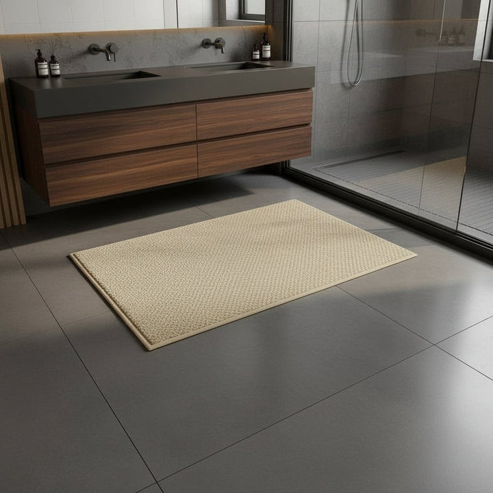 Badmat vloer binnen deur absorberend gestructureerde lusvezel sneldrogend badkamer