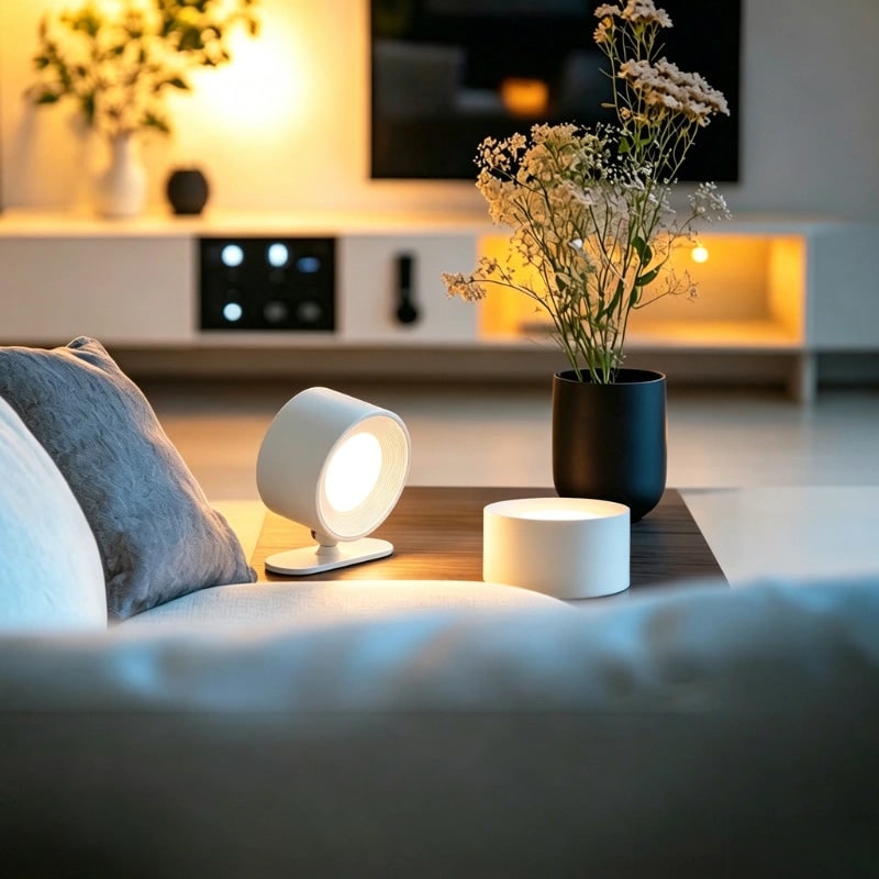 Draadloze wandlamp op batterijen, oplaadbaar, LED, magnetisch, verstelbaar