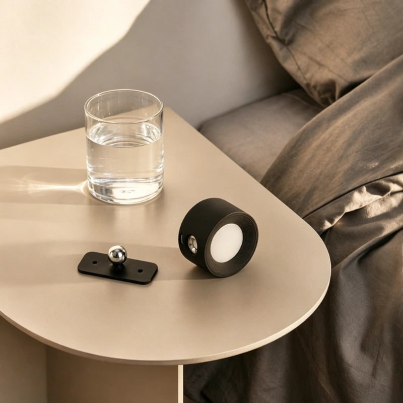 Draadloze wandlamp op batterijen, oplaadbaar, LED, magnetisch, verstelbaar
