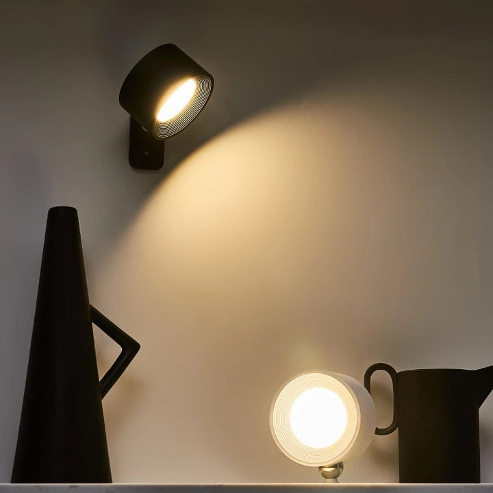 Draadloze wandlamp op batterijen, oplaadbaar, LED, magnetisch, verstelbaar