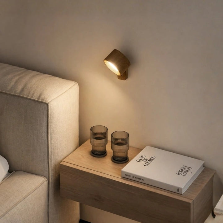 Draadloze wandlamp op batterijen, oplaadbaar, LED, magnetisch, verstelbaar