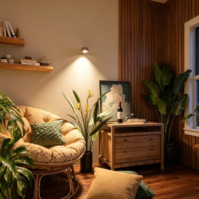 Draadloze wandlamp op batterijen, oplaadbaar, LED, magnetisch, verstelbaar