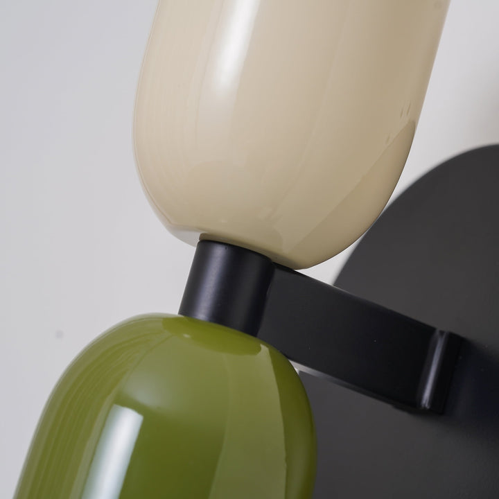 Wandlamp met verstelbare dubbele koppen en vintage design