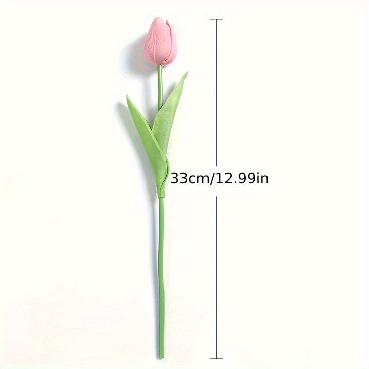 Set van 15 Realistische Kunsttulpen – Perfect voor Bruiloften, Feesten en Woondecoratie