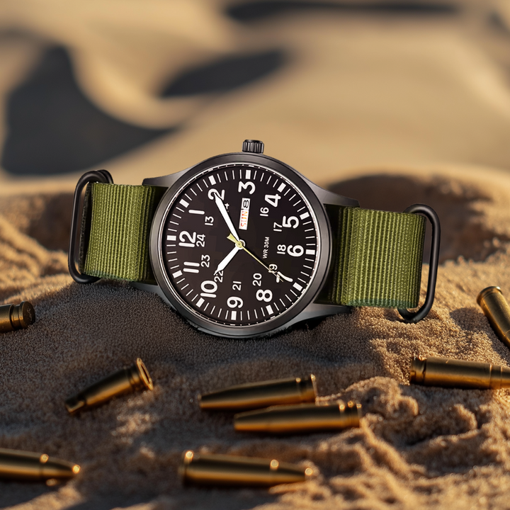 Herenhorloge Outdoor – Waterdicht 100m, Krasbestendig Saffierglas