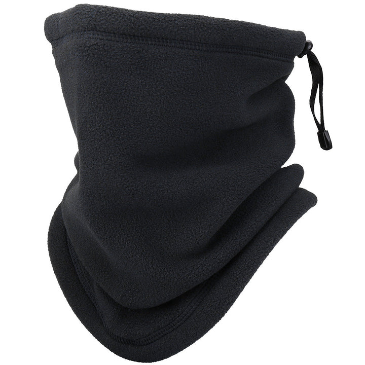 Fleece nekwarmer met trekkoord – bedekt hals en half gezicht