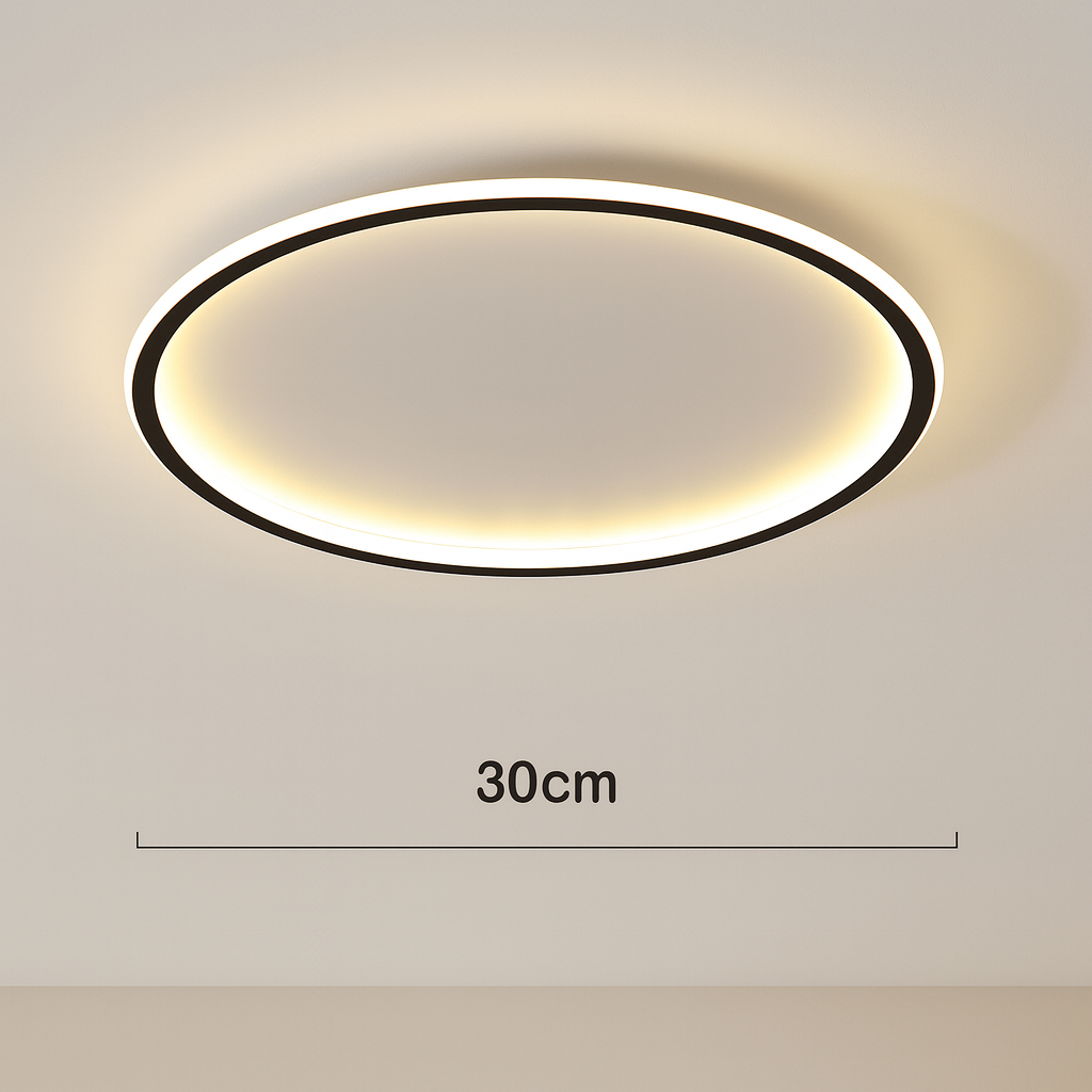 Ronde Scandinavische LED-plafondlamp | 1 lichtpunt