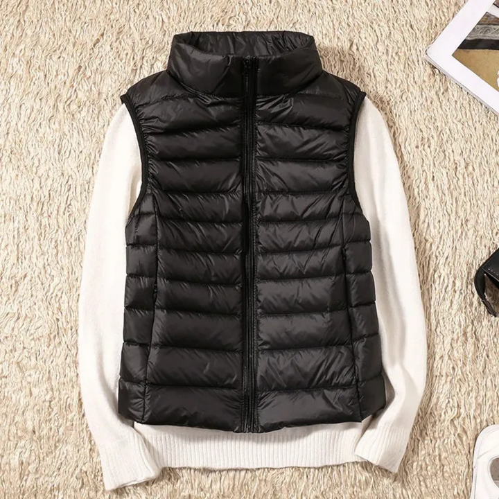 Windbestendige dames bodywarmer met ritssluiting