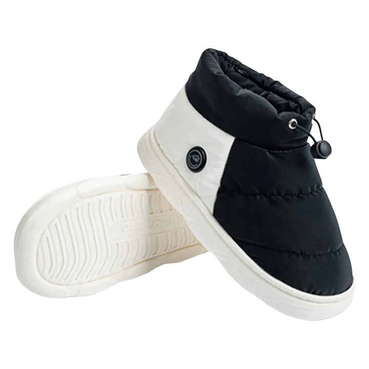 Verwarmde pantoffels met drie standen en antislipzool
