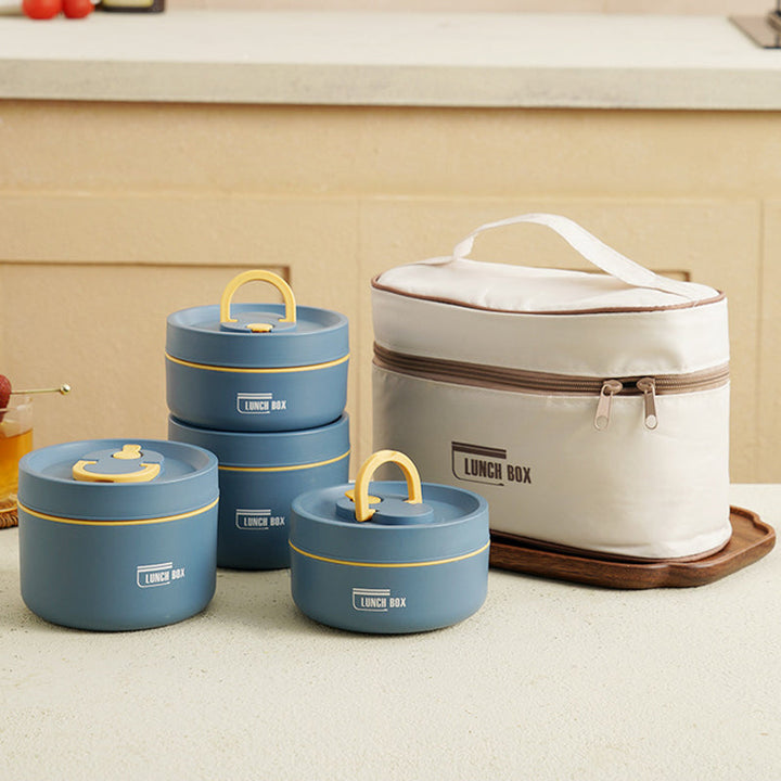 Geïsoleerde Lunchbox met Meerdere Lagen met GRATIS Draagtas - ThermoBox
