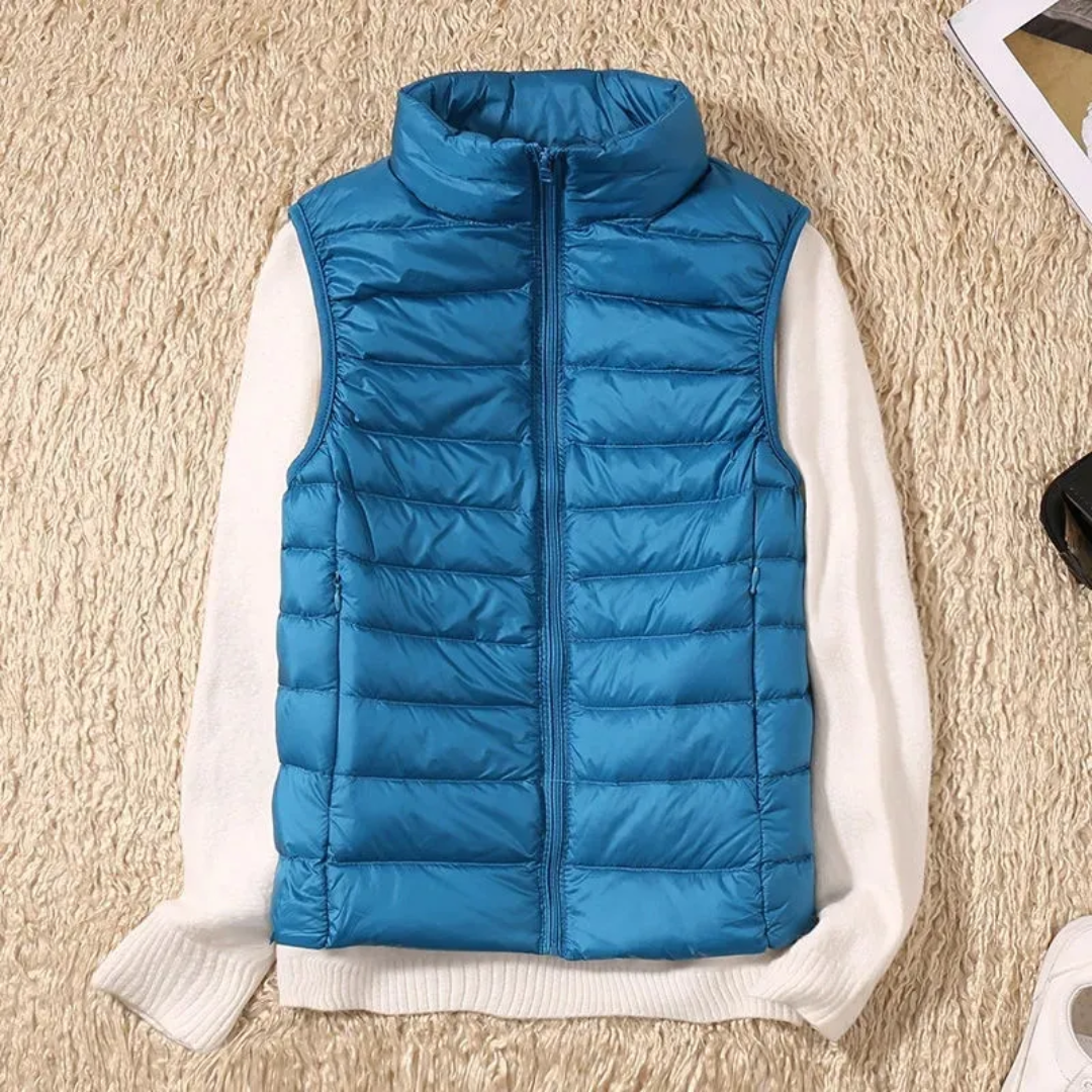 Windbestendige dames bodywarmer met ritssluiting