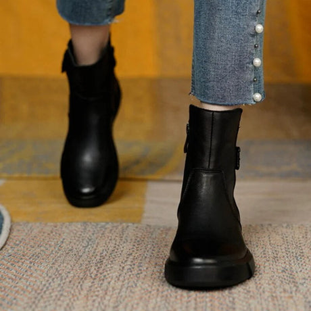 Enkellaarsjes voor dames – Hedwigen Vintage Edge