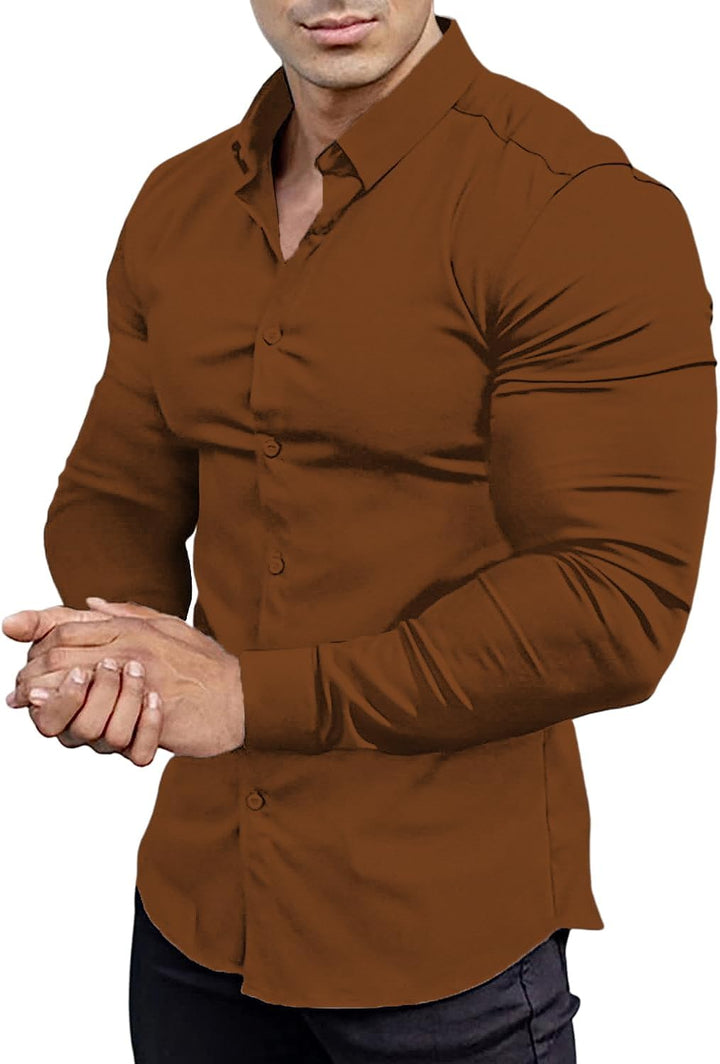 Slim-fit herenoverhemd voor lente 2026 – kreukvrij – David
