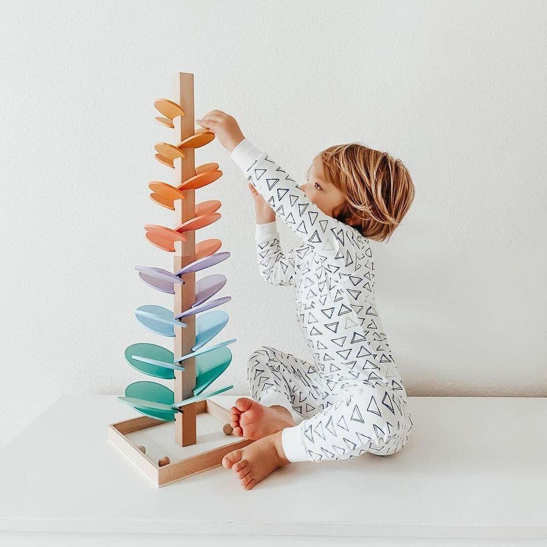 Houten Regenboogboom Spel – Educatief en Natuurlijk Plezier