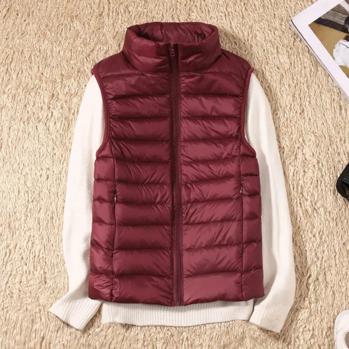 Windbestendige dames bodywarmer met ritssluiting