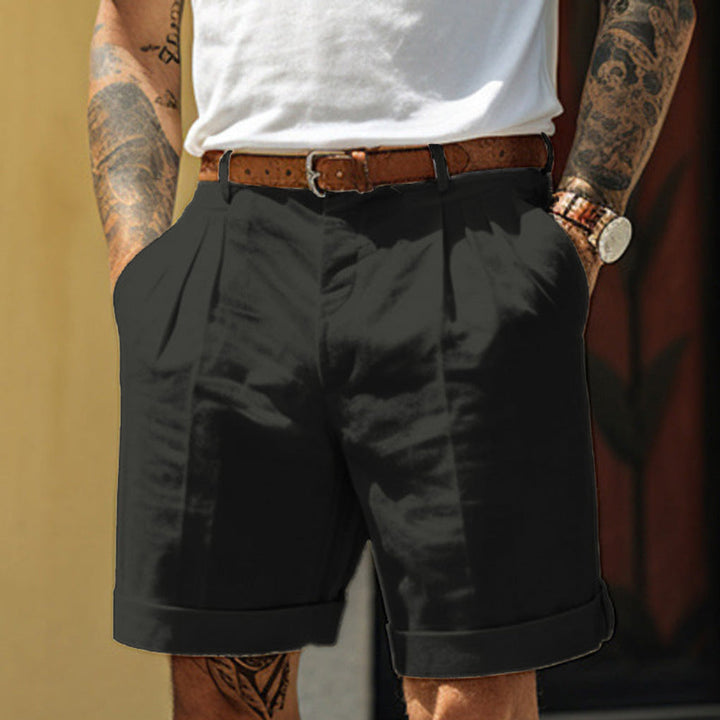Men's Straight Leg Shorts With Pockets  Casual Dress Pants Loose Fit Summer Bottoms For Daily Wear Clothing