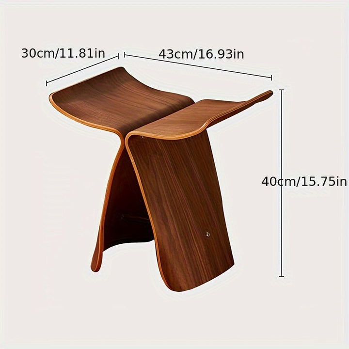Elegante Vlinderkruk – Tijdloos Design voor Woonkamer en Hal