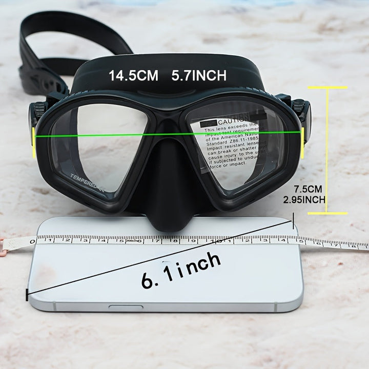 Gehard Duikmasker met Etui - Duikbril met Antifog en Camerahouder