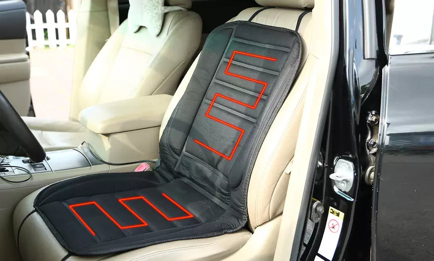 Verwarmd stoelkussen voor de auto met rugdeel