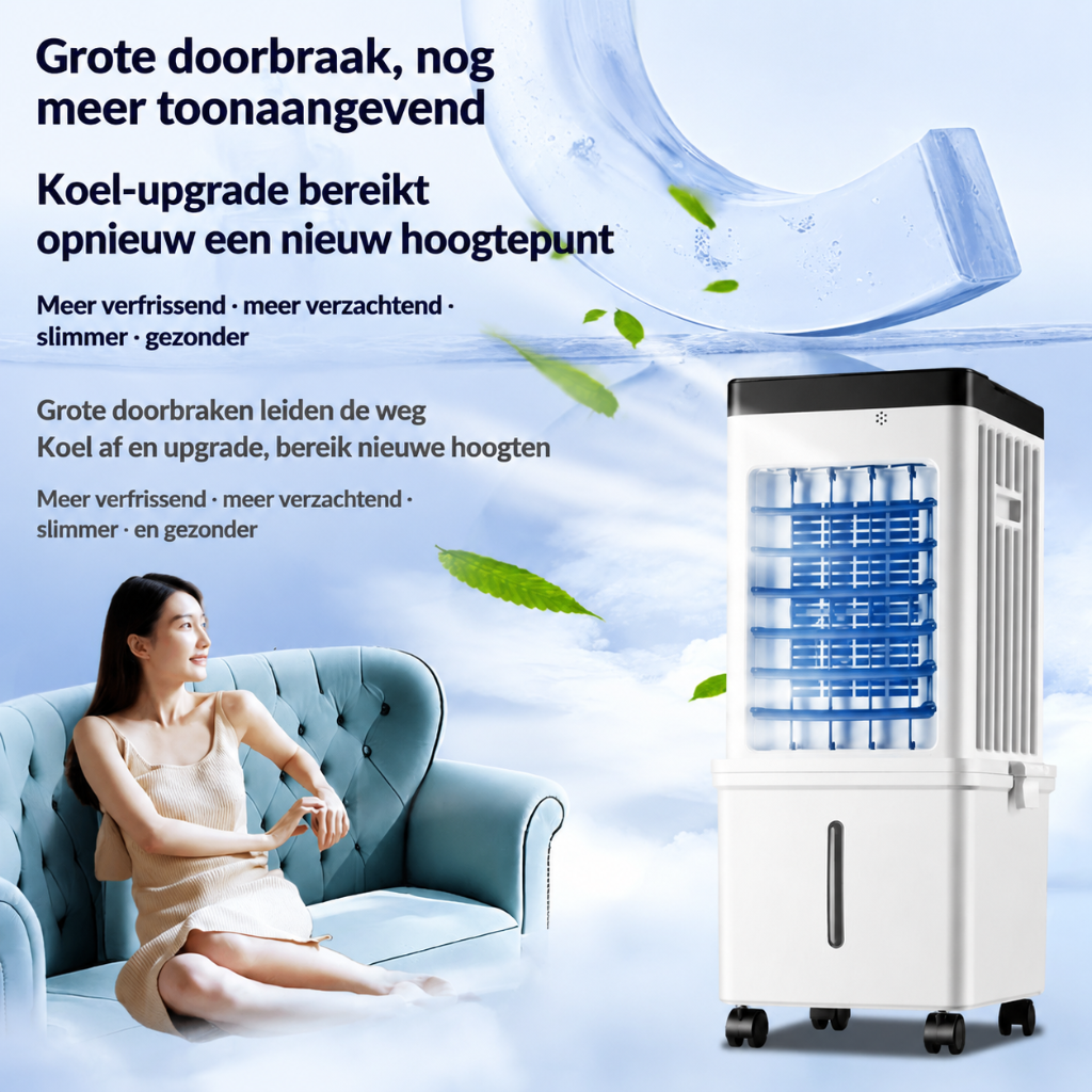 Draagbare mini-burea ventilator met oscillerende stand en krachtige luchtcirculatie