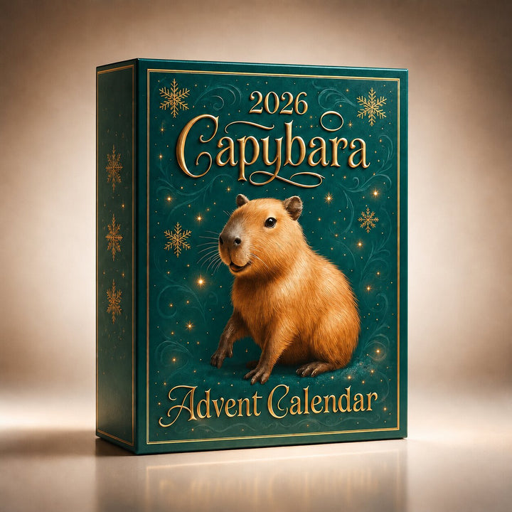 Aftelkalender 2026 met 24 verrassingscapybarafiguren