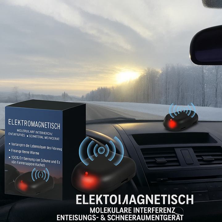 Auto-ijsontdooier elektromagnetisch op zonne-energie dashboard voorruit winter draadloos LED