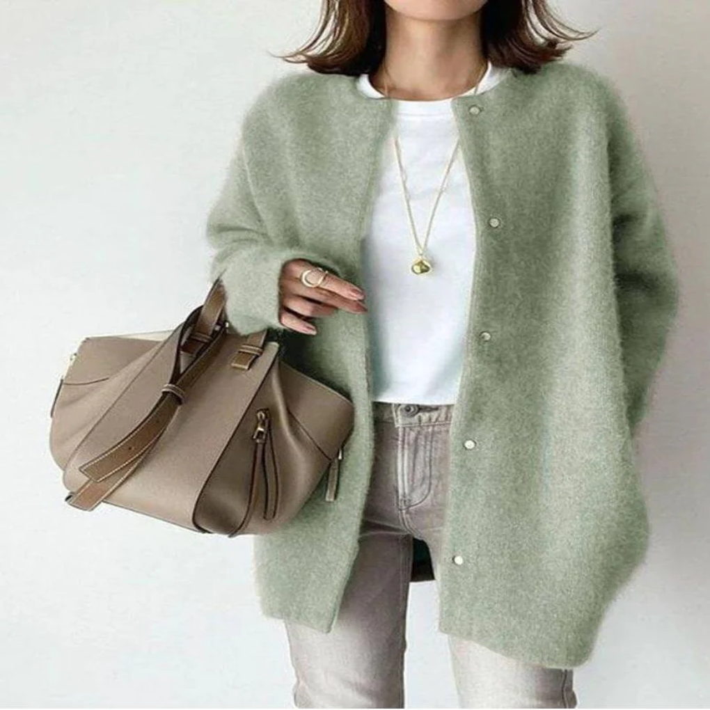 Verena gebreide cardigan – veelzijdige stijl voor gelaagde looks