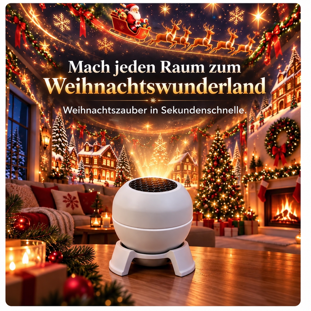 Kerstprojectie-nachtlampje voor muren en plafonds, feestelijke kamerdecoratie