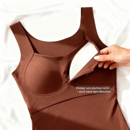 Comfortabele tanktop met geïntegreerde bh