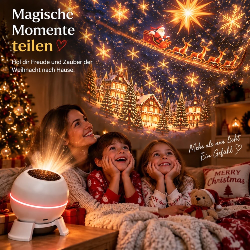 Magische kerstprojector
